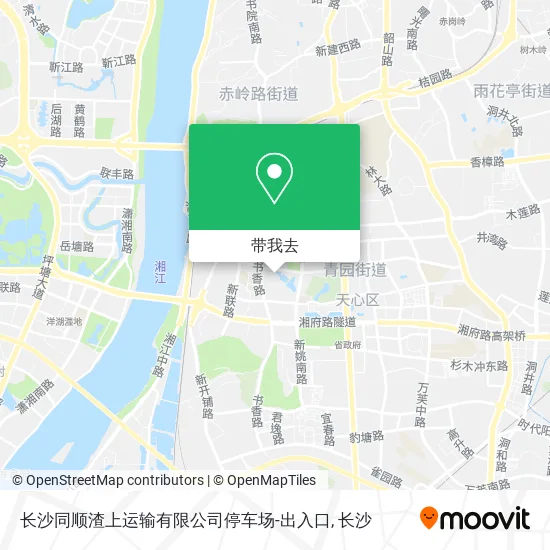 长沙同顺渣上运输有限公司停车场-出入口地图