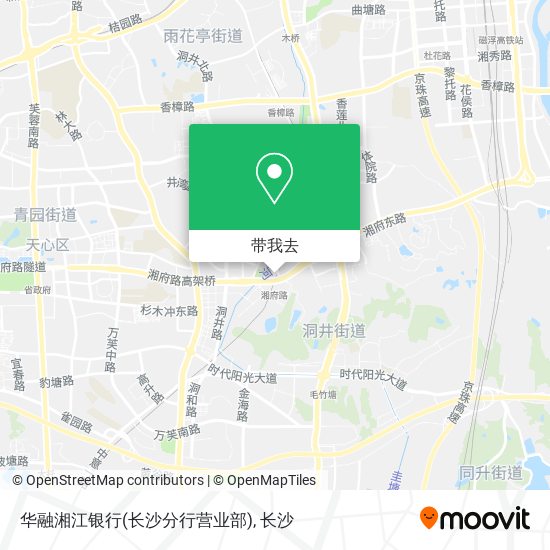 华融湘江银行(长沙分行营业部)地图