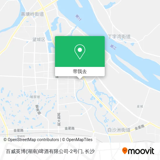 百威英博(湖南)啤酒有限公司-2号门地图