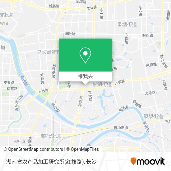 湖南省农产品加工研究所(红旗路)地图