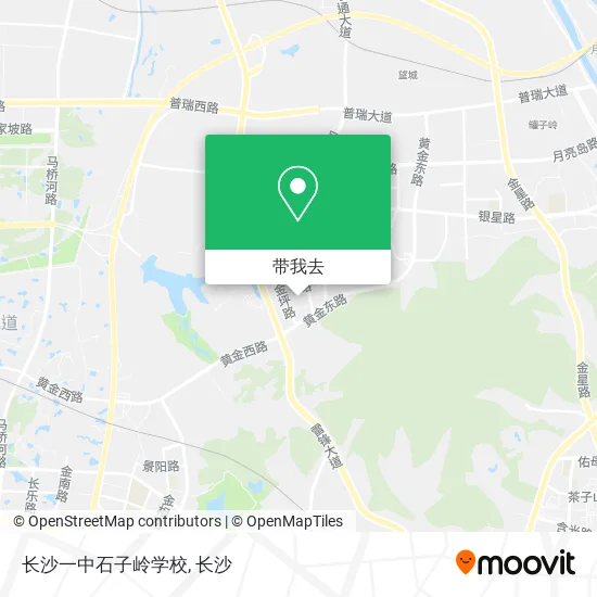长沙一中石子岭学校地图