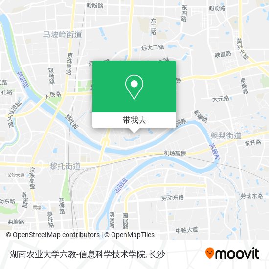 湖南农业大学六教-信息科学技术学院地图