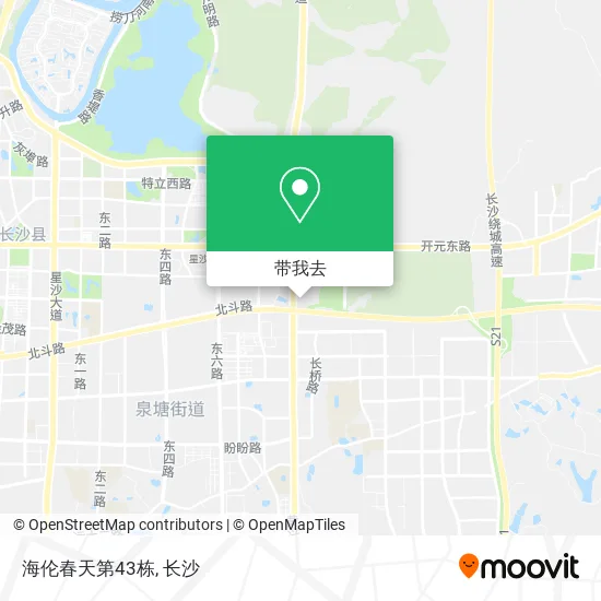 海伦春天第43栋地图