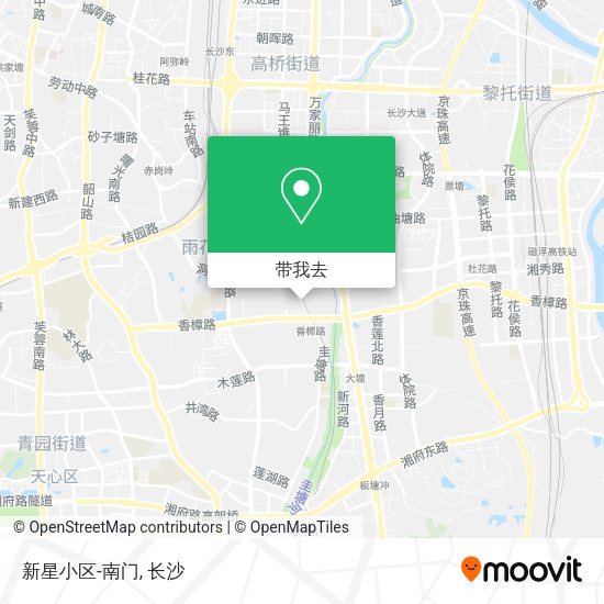 新星小区-南门地图