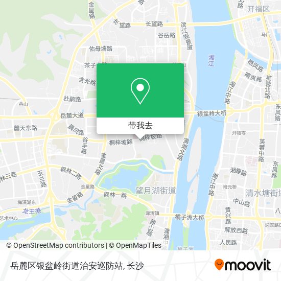 岳麓区银盆岭街道治安巡防站地图