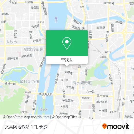 文昌阁地铁站-1口地图