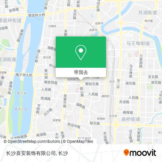 长沙喜安装饰有限公司地图