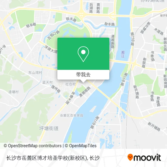 长沙市岳麓区博才培圣学校(新校区)地图