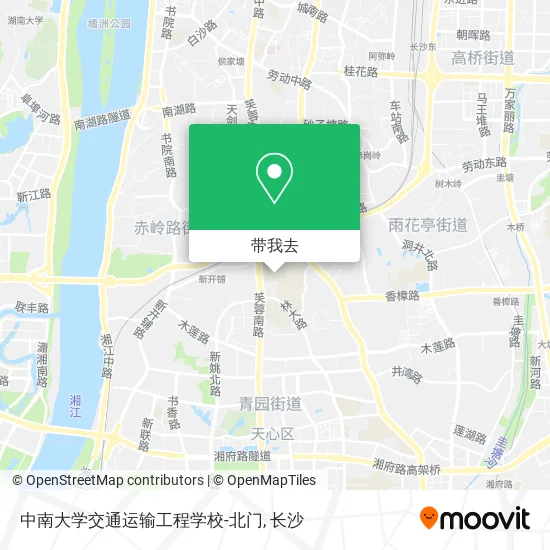 中南大学交通运输工程学校-北门地图