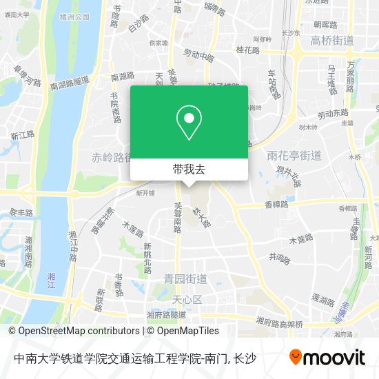 中南大学铁道学院交通运输工程学院-南门地图