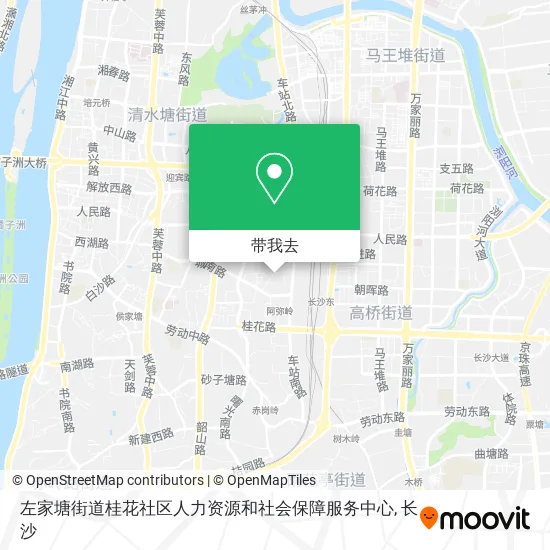 左家塘街道桂花社区人力资源和社会保障服务中心地图