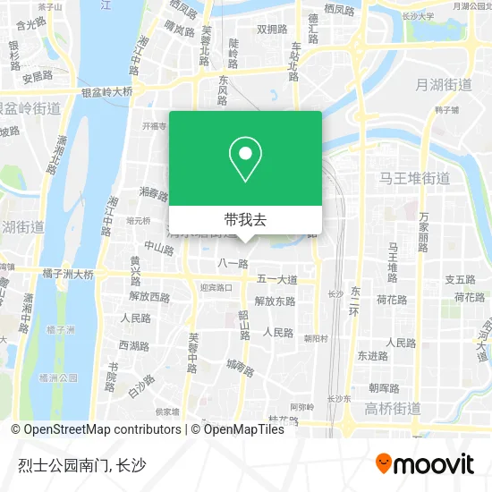 烈士公园南门地图