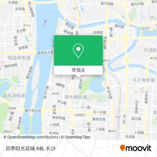四季阳光花城-8栋地图