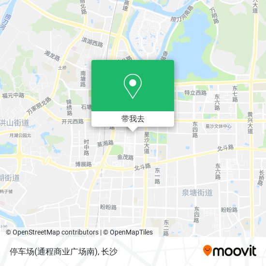 停车场(通程商业广场南)地图