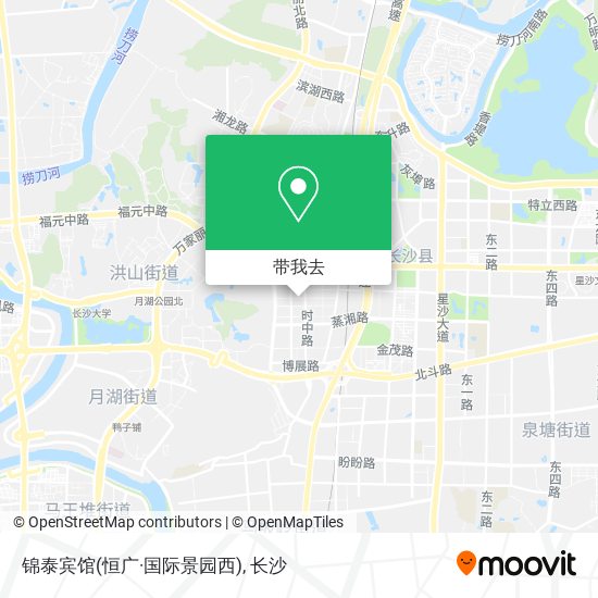 锦泰宾馆(恒广·国际景园西)地图