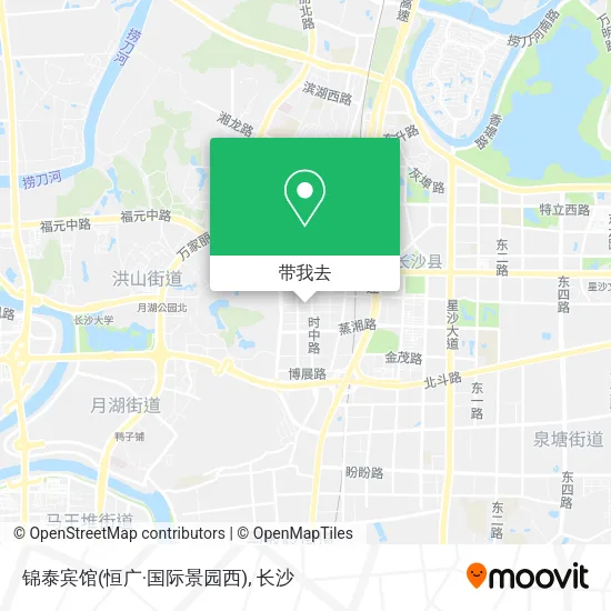 锦泰宾馆(恒广·国际景园西)地图