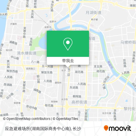 应急避难场所(湖南国际商务中心南)地图