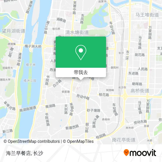 海兰早餐店地图