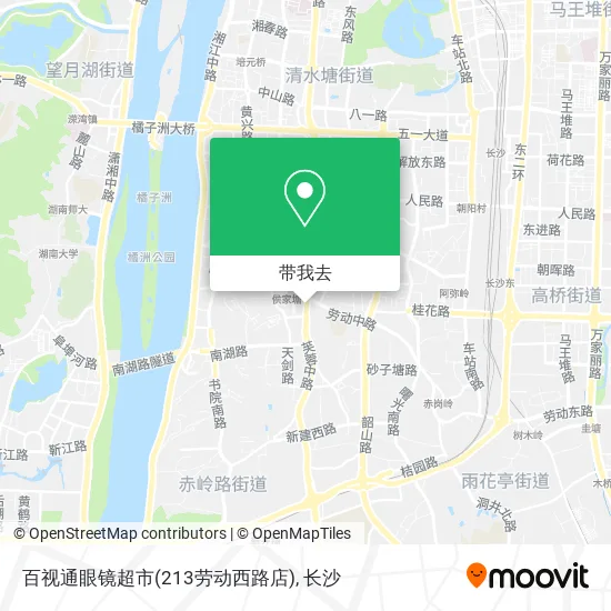 百视通眼镜超市(213劳动西路店)地图