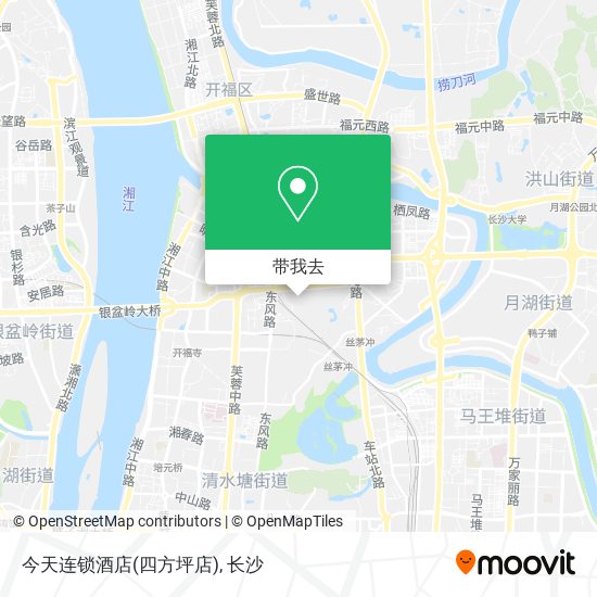 今天连锁酒店(四方坪店)地图