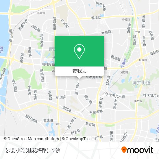 沙县小吃(桂花坪路)地图