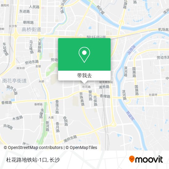 杜花路地铁站-1口地图