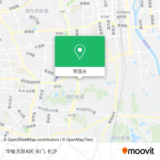 华银天际A区-东门地图