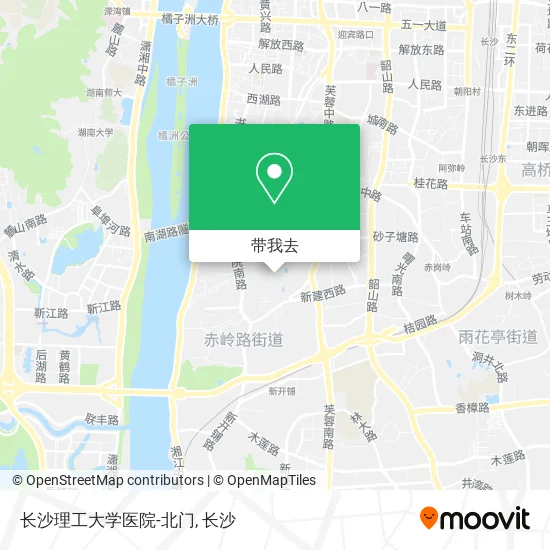 长沙理工大学医院-北门地图