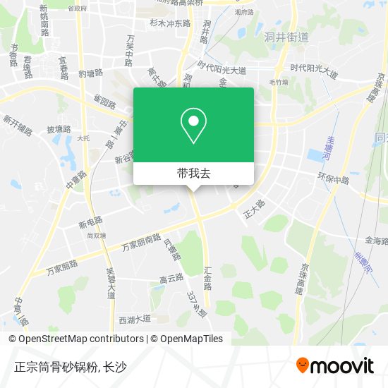 正宗筒骨砂锅粉地图