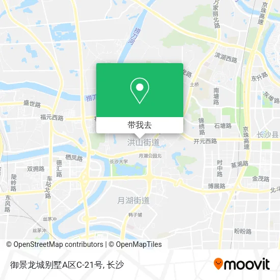 御景龙城别墅A区C-21号地图