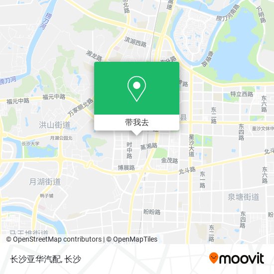 长沙亚华汽配地图