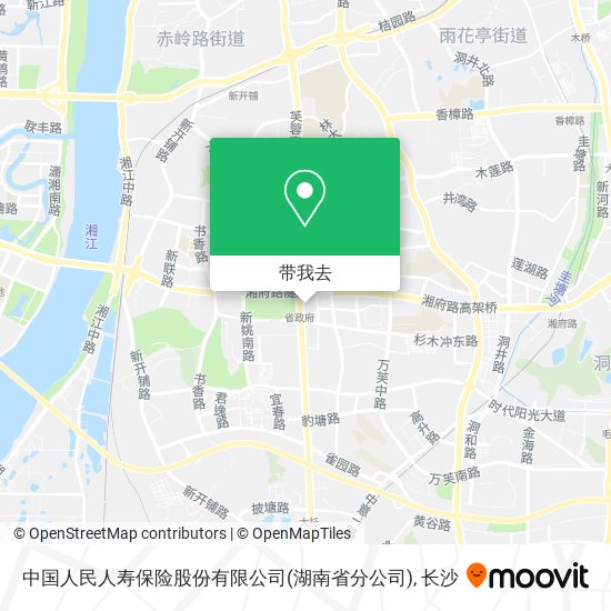 中国人民人寿保险股份有限公司(湖南省分公司)地图