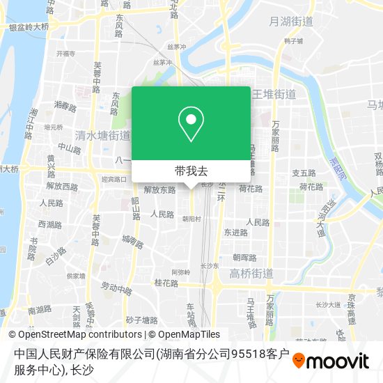 中国人民财产保险有限公司(湖南省分公司95518客户服务中心)地图