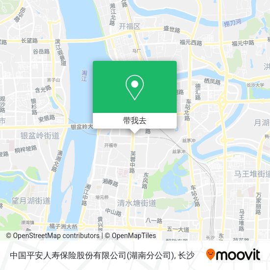 中国平安人寿保险股份有限公司(湖南分公司)地图