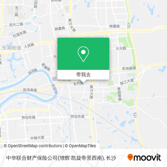 中华联合财产保险公司(增辉·凯旋帝景西南)地图