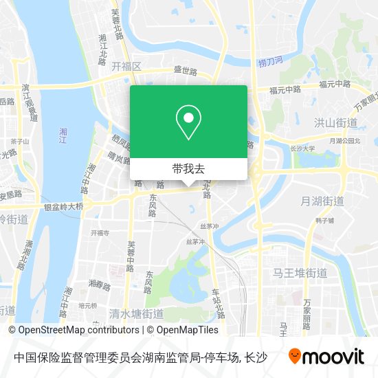 中国保险监督管理委员会湖南监管局-停车场地图