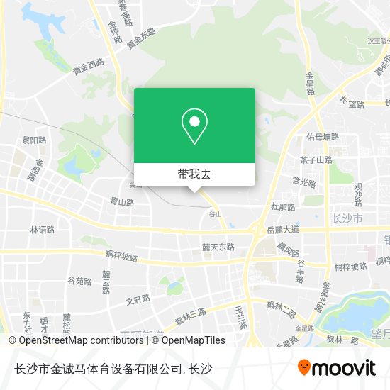 长沙市金诚马体育设备有限公司地图