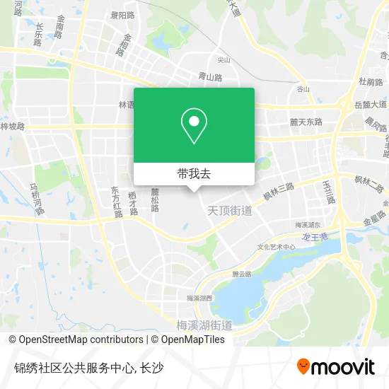 锦绣社区公共服务中心地图