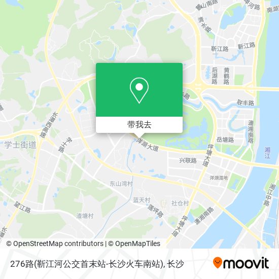 276路(靳江河公交首末站-长沙火车南站)地图