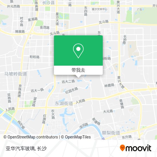 亚华汽车玻璃地图