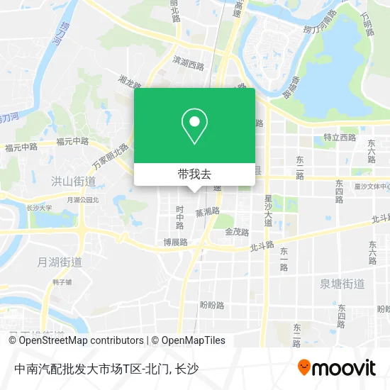 中南汽配批发大市场T区-北门地图