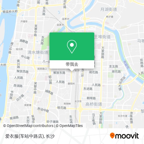爱衣服(车站中路店)地图