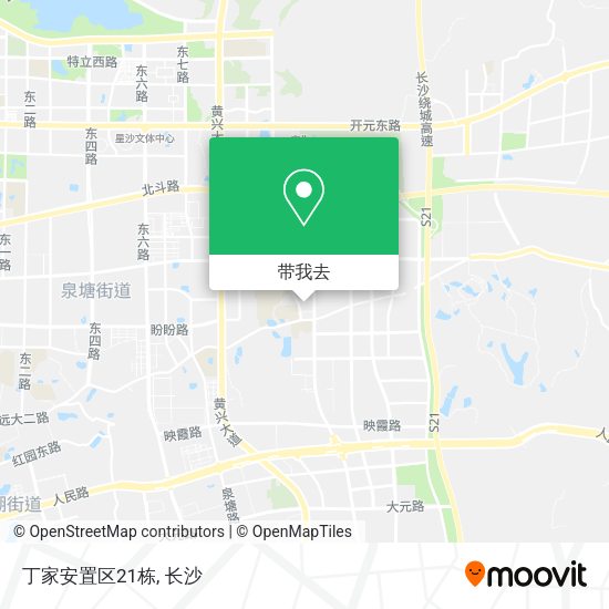 丁家安置区21栋地图