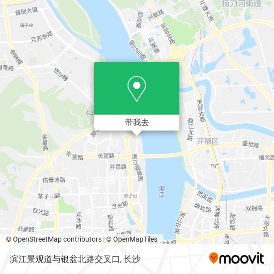 滨江景观道与银盆北路交叉口地图