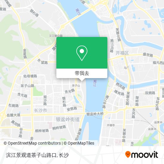 滨江景观道茶子山路口地图