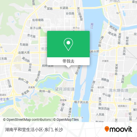 湖南平和堂生活小区-东门地图