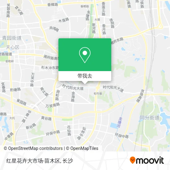 红星花卉大市场-苗木区地图