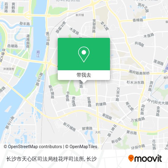 长沙市天心区司法局桂花坪司法所地图