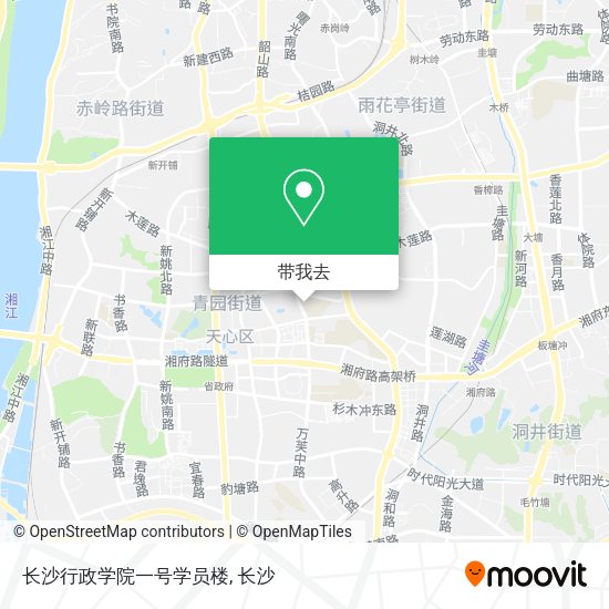 长沙行政学院一号学员楼地图