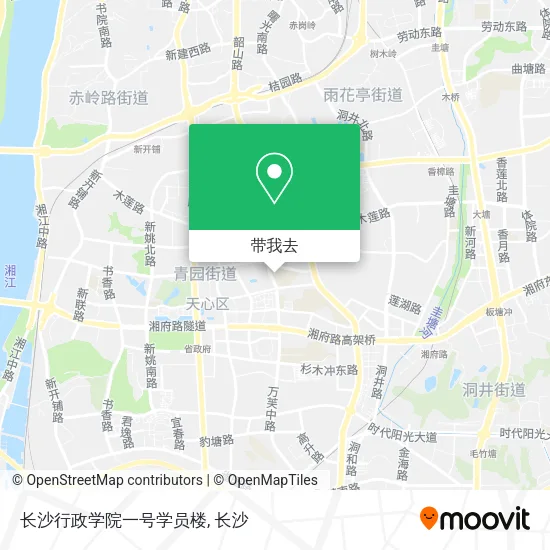 长沙行政学院一号学员楼地图